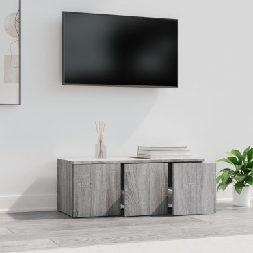 vidaXL Έπιπλο Τηλεόρασης Γκρι Sonoma 80x34x30cm από Επεξεργ. Ξύλο