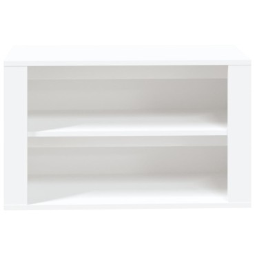 vidaXL Παπουτσοθήκη Λευκή 75x35x45cm από Επεξεργασμένο Ξύλο