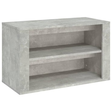 vidaXL Παπουτσοθήκη Γκρι Σκυροδέματος 75x35x45cm Επεξεργασμένο Ξύλο