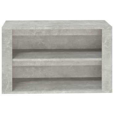 vidaXL Παπουτσοθήκη Γκρι Σκυροδέματος 75x35x45cm Επεξεργασμένο Ξύλο
