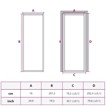 vidaXL Εσωτερική Πόρτα 76x201,5 εκ. Μαύρο Ματ Γυαλί και Αλουμίνιο