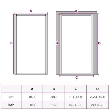 vidaXL Εσωτερική Πόρτα 102,5x201,5 εκ. Μαύρο Ματ Γυαλί και Αλουμίνιο