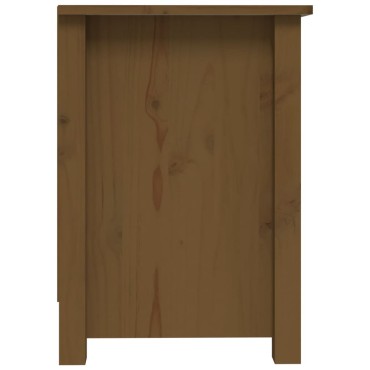 vidaXL Έπιπλο Τηλεόρασης Μελί Καφέ 103x36,5x52cm από Μασίφ Ξύλο Πεύκου
