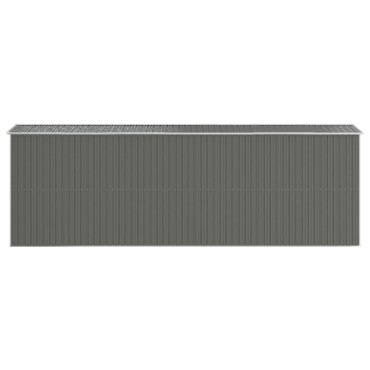 vidaXL Αποθήκη Κήπου Ανοιχτό γκρι 192x606x223 εκ. Γαλβανισμένο Ατσάλι