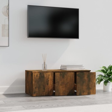vidaXL Έπιπλο Τηλεόρασης Καπνιστή Δρυς 80x34x30cm Επεξ. Ξύλο