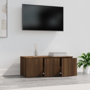 vidaXL Έπιπλο Τηλεόρασης Καφέ Δρυς 80x34x30cm Επεξ. Ξύλο