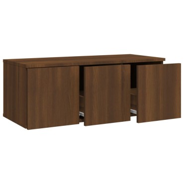 vidaXL Έπιπλο Τηλεόρασης Καφέ Δρυς 80x34x30cm Επεξ. Ξύλο