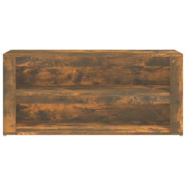 vidaXL Παπουτσοθήκη Καπνιστή Δρυς 100x35x45cm Επεξεργασμένο Ξύλο