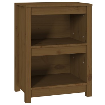 vidaXL Βιβλιοθήκη Μελί 50x35x68cm από Μασίφ Ξύλο Πεύκου 1 τεμ.