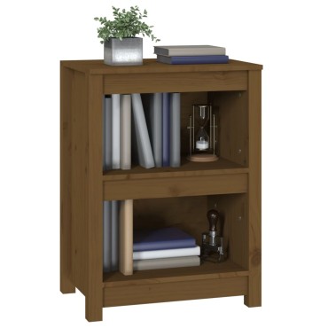 vidaXL Βιβλιοθήκη Μελί 50x35x68cm από Μασίφ Ξύλο Πεύκου 1 τεμ.