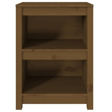 vidaXL Βιβλιοθήκη Μελί 50x35x68cm από Μασίφ Ξύλο Πεύκου 1 τεμ.