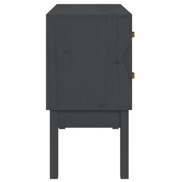 vidaXL Τραπέζι Ντουλάπι Γκρί90x40x78cm από Μασίφ Ξύλο Πεύκου 1 τεμ.