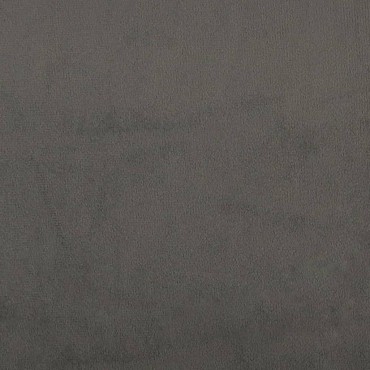 vidaXL Κεφαλάρι Σκούρο Γκρι Βελούδινο 100x5x118/128cm 1 τεμ.
