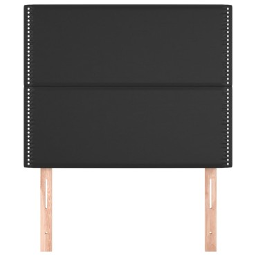 vidaXL Κεφαλάρια Κρεβατιού 2 τεμ. Μαύρο 90x5x78/88cm Συνθετικό Δέρμα