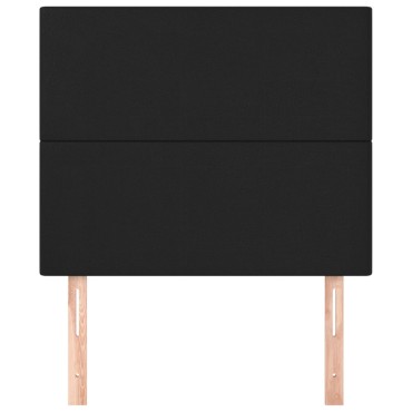 vidaXL Κεφαλάρι Μαύρο 90x5x118/128cm από Συνθετικό Δέρμα 1 τεμ.