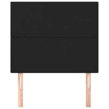 vidaXL Κεφαλάρι Μαύρο 100x5x118/128cm από Συνθετικό Δέρμα 1 τεμ.