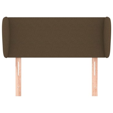 vidaXL Κεφαλάρι με Πτερύγια Σκούρο Καφέ 103x23x78/88cm Υφασμάτινο 1 τεμ.