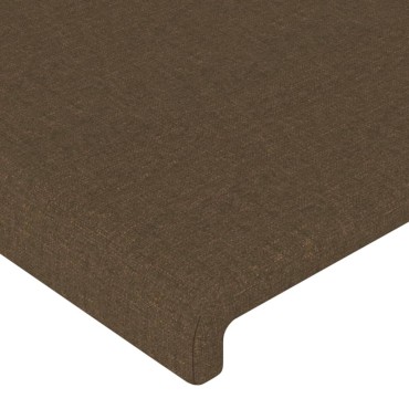 vidaXL Κεφαλάρι με Πτερύγια Σκούρο Καφέ 103x23x78/88cm Υφασμάτινο 1 τεμ.