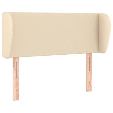 vidaXL Κεφαλάρι με Πτερύγια Κρεμ 103x23x78/88cm Υφασμάτινο 1 τεμ.