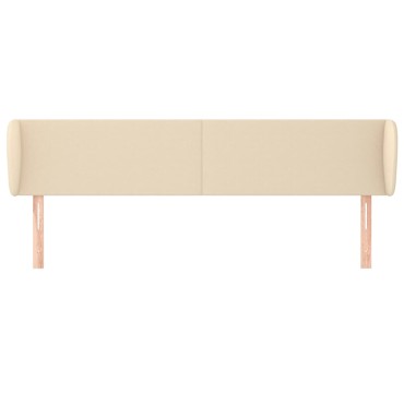 vidaXL Κεφαλάρι με Πτερύγια Κρεμ 163x23x78/88cm Υφασμάτινο 1 τεμ.