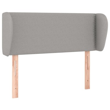 vidaXL Κεφαλάρι με Πτερύγια Ανοιχτό Γκρι 103x23x78/88cm Υφασμάτινο 1 τεμ.