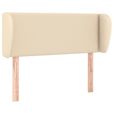 vidaXL Κεφαλάρι με Πτερύγια Κρεμ 103x23x78/88cm Υφασμάτινο 1 τεμ.