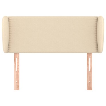 vidaXL Κεφαλάρι με Πτερύγια Κρεμ 103x23x78/88cm Υφασμάτινο 1 τεμ.
