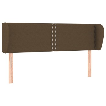 vidaXL Κεφαλάρι με Πτερύγια Σκούρο Καφέ 147x23x78/88cm Υφασμάτινο 1 τεμ.