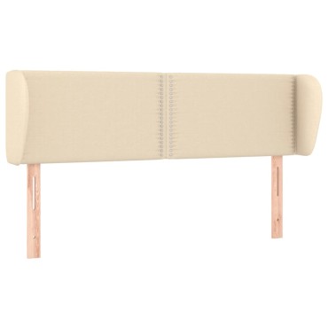 vidaXL Κεφαλάρι με Πτερύγια Κρεμ 147x23x78/88cm Υφασμάτινο 1 τεμ.