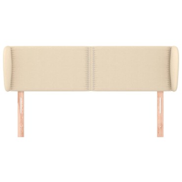 vidaXL Κεφαλάρι με Πτερύγια Κρεμ 147x23x78/88cm Υφασμάτινο 1 τεμ.