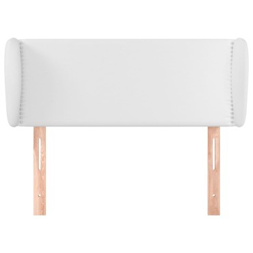 vidaXL Κεφαλάρι με Πτερύγια Λευκό 83x23x78/88cm Συνθετικό δέρμα 1 τεμ.
