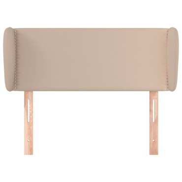 vidaXL Κεφαλάρι με Πτερύγια Καπουτσίνο 93x23x78/88cm Συνθετικό Δέρμα 1 τεμ.