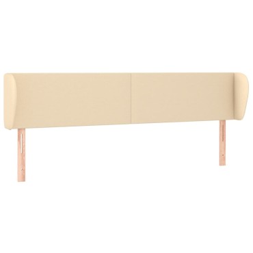 vidaXL Κεφαλάρι με Πτερύγια Κρεμ 203x23x78/88cm Υφασμάτινο 1 τεμ.