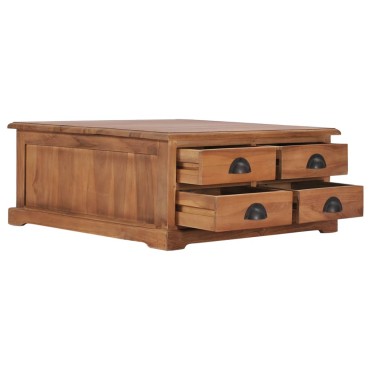 vidaXL Τραπεζάκι Σαλονιού 68x68x30cm από Μασίφ Ξύλο Teak 1 τεμ.