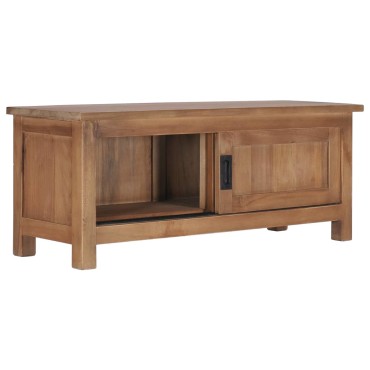 vidaXL Έπιπλο Τηλεόρασης 90x30x35cm από Μασίφ Ξύλο Teak
