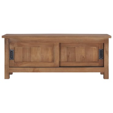vidaXL Έπιπλο Τηλεόρασης 90x30x35cm από Μασίφ Ξύλο Teak