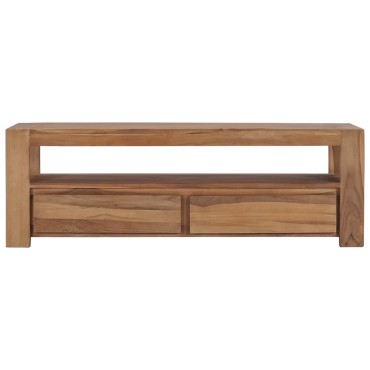 vidaXL Έπιπλο Τηλεόρασης 120x30x40cm από Μασίφ Ξύλο Teak