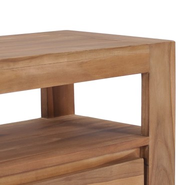vidaXL Έπιπλο Τηλεόρασης 120x30x40cm από Μασίφ Ξύλο Teak