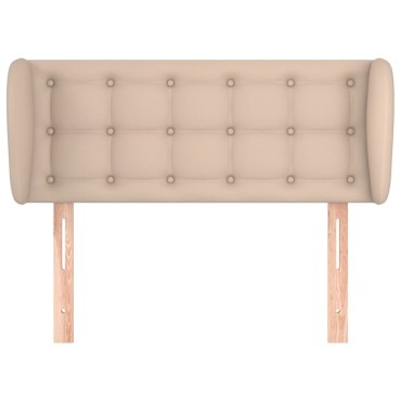 vidaXL Κεφαλάρι με Πτερύγια Καπουτσίνο 83x23x78/88cm Συνθετικό Δέρμα 1 τεμ.