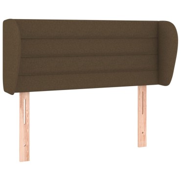 vidaXL Κεφαλάρι με Πτερύγια Σκούρο Καφέ 103x23x78/88cm Υφασμάτινο 1 τεμ.