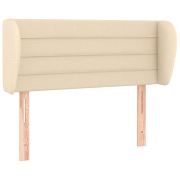 vidaXL Κεφαλάρι με Πτερύγια Κρεμ 103x23x78/88cm Υφασμάτινο 1 τεμ.