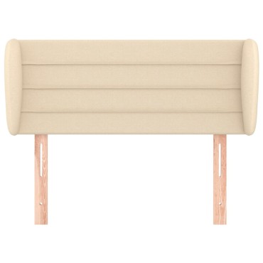vidaXL Κεφαλάρι με Πτερύγια Κρεμ 103x23x78/88cm Υφασμάτινο 1 τεμ.