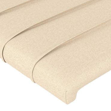 vidaXL Κεφαλάρι με Πτερύγια Κρεμ 103x23x78/88cm Υφασμάτινο 1 τεμ.