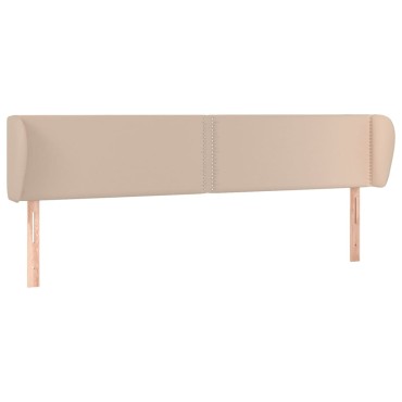 vidaXL Κεφαλάρι με Πτερύγια Καπουτσίνο 203x23x78/88cm Συνθετικό Δέρμα 1 τεμ.