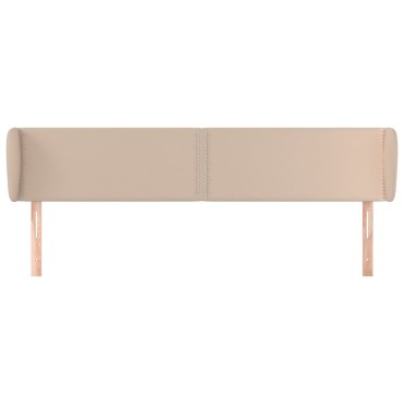 vidaXL Κεφαλάρι με Πτερύγια Καπουτσίνο 203x23x78/88cm Συνθετικό Δέρμα 1 τεμ.