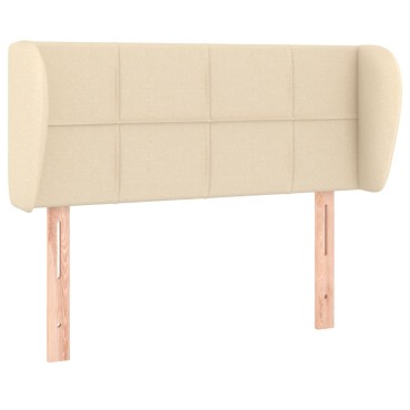 vidaXL Κεφαλάρι με Πτερύγια Κρεμ 103x23x78/88cm Υφασμάτινο 1 τεμ.