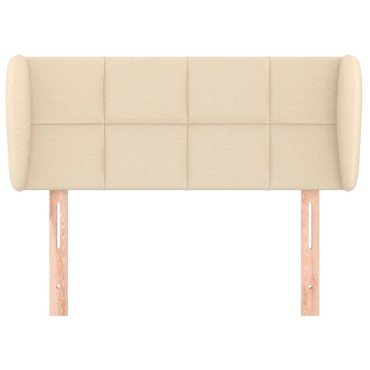 vidaXL Κεφαλάρι με Πτερύγια Κρεμ 103x23x78/88cm Υφασμάτινο 1 τεμ.