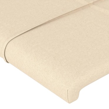 vidaXL Κεφαλάρι με Πτερύγια Κρεμ 147x23x78/88cm Υφασμάτινο 1 τεμ.