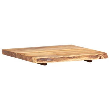 vidaXL Πάγκος Μπάνιου 58x52x3,8 εκ. από Μασίφ Ξύλο Ακακίας