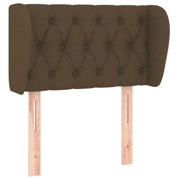 vidaXL Κεφαλάρι με Πτερύγια Σκούρο Καφέ 83x23x78/88cm Υφασμάτινο 1 τεμ.